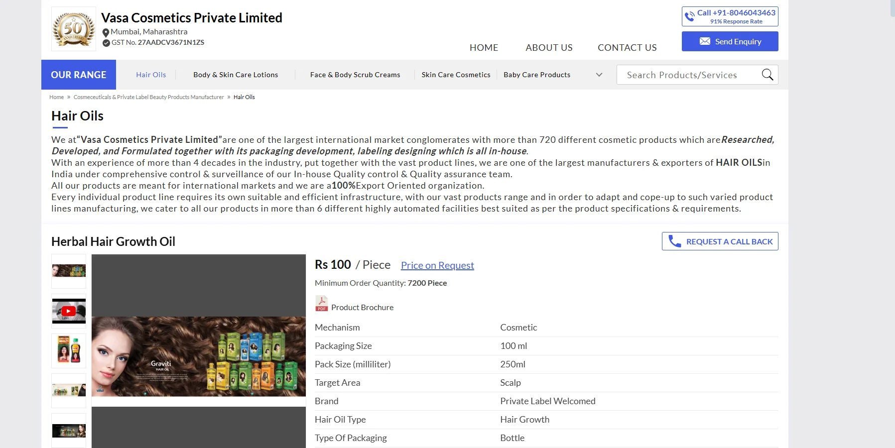 Top 10 Private Label Hair Oil Manufacturers in India